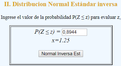 Tabla distribucion Normal