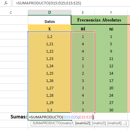 Excel Analisis datos Estadistica descriptiva