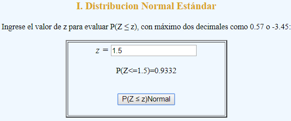 Tabla distribucion Normal