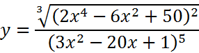 Ejercicio derivada regla cociente
